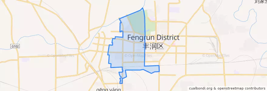Mapa de ubicacion de Yanshanlu Subdistrict.