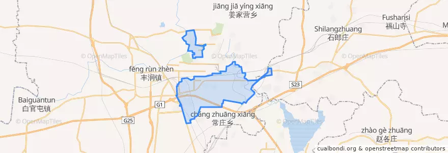 Mapa de ubicacion de 银城铺镇.