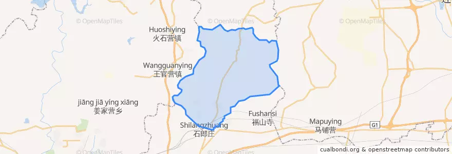 Mapa de ubicacion de 杨柳庄镇.