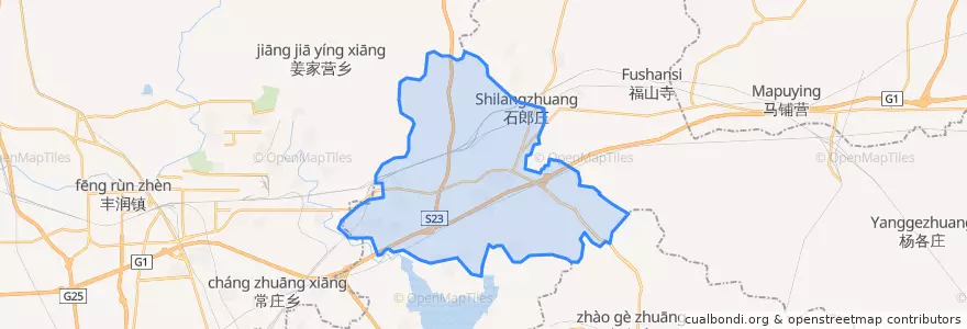 Mapa de ubicacion de Zhenzi.