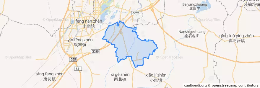 Mapa de ubicacion de 稻地镇.
