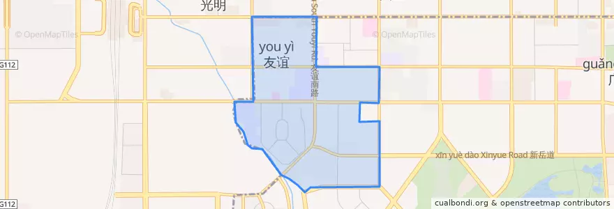 Mapa de ubicacion de 友谊街道.