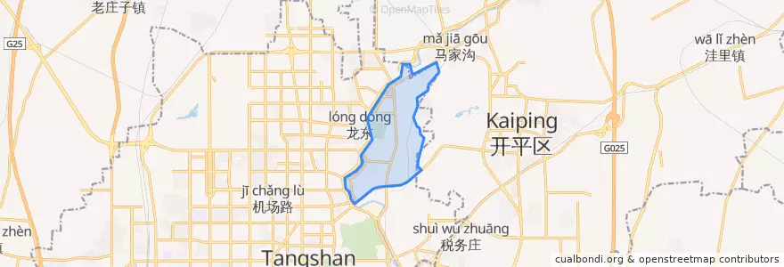 Mapa de ubicacion de Gangyao Subdistrict.
