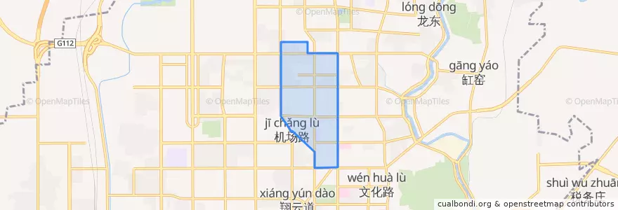 Mapa de ubicacion de 机场路街道.