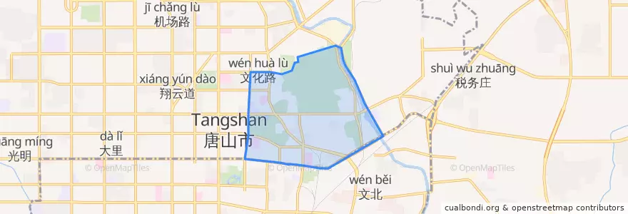 Mapa de ubicacion de Qiaotun Subdistrict.