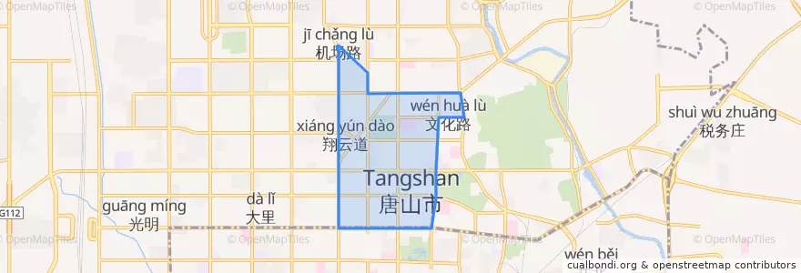 Mapa de ubicacion de Wenhualu Subdistrict.