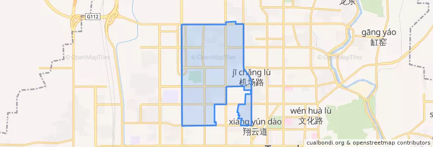 Mapa de ubicacion de 翔云道街道.