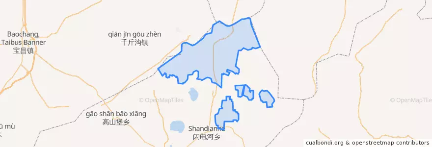 Mapa de ubicacion de 塞北管理区.