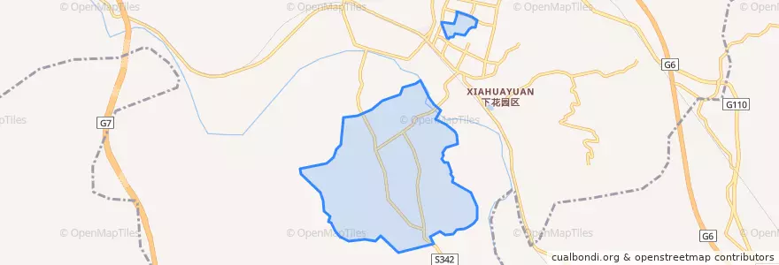 Mapa de ubicacion de Meikuang Subdistrict.