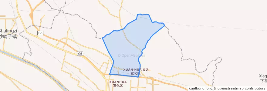Mapa de ubicacion de Chunguang.