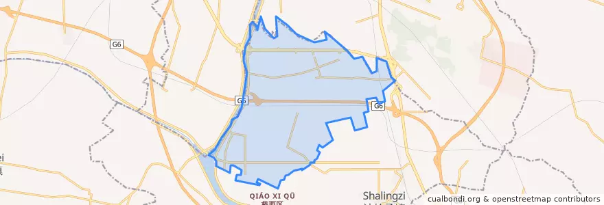 Mapa de ubicacion de Yaojiafang.