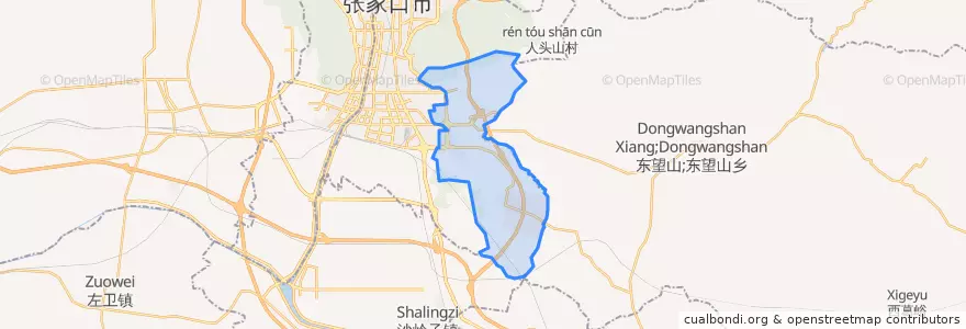 Mapa de ubicacion de 姚家庄镇.