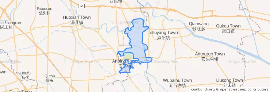 Mapa de ubicacion de 安平镇.