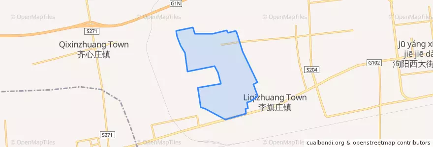 Mapa de ubicacion de 三河市农业高新技术园区.