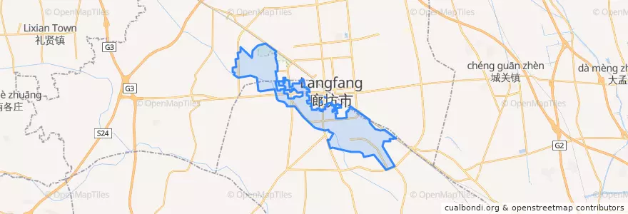 Mapa de ubicacion de Beishijiawu.