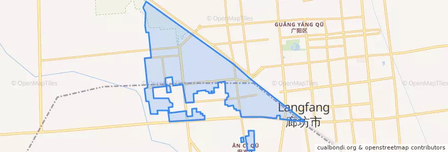 Mapa de ubicacion de Guangmingxidao Subdistrict.