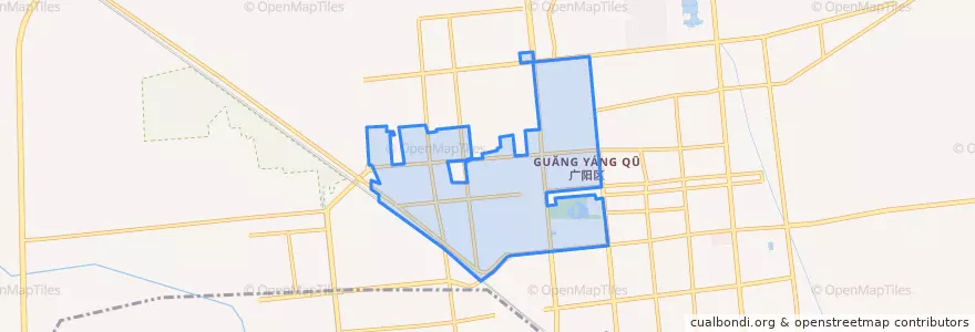 Mapa de ubicacion de Aimingdongdao Subdistrict.