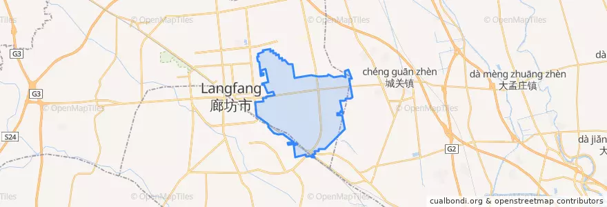 Mapa de ubicacion de Beiwang.