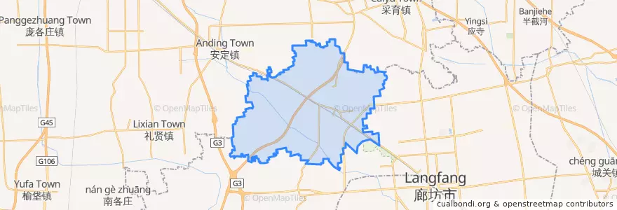 Mapa de ubicacion de Wanzhuang.