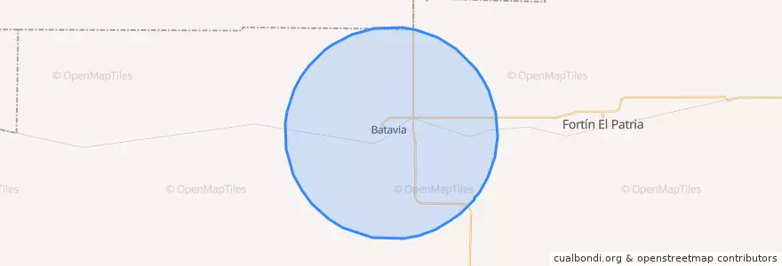 Mapa de ubicacion de Comisión Municipal de Batavia.