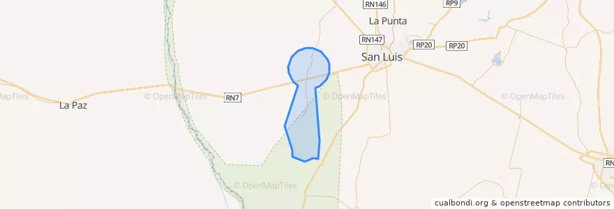 Mapa de ubicacion de Comisión Municipal de Balde.