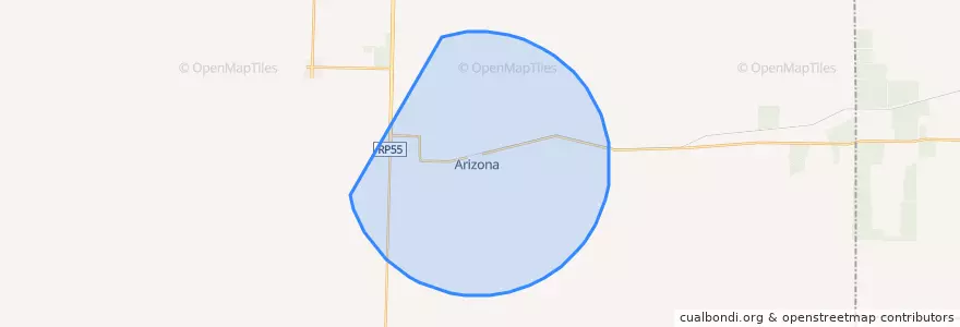 Mapa de ubicacion de Comisión Municipal de Arizona.