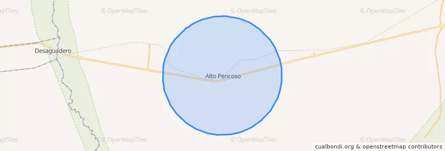 Mapa de ubicacion de Comisión Municipal de Alto Pencoso.