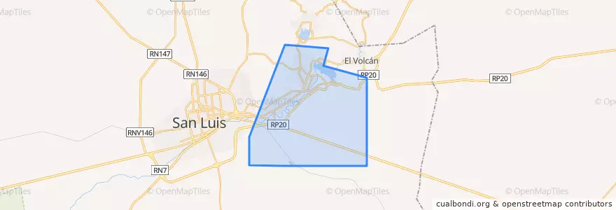 Mapa de ubicacion de Municipio de Juana Koslay.
