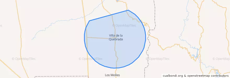Mapa de ubicacion de Comisión Municipal de Villa de la Quebrada.