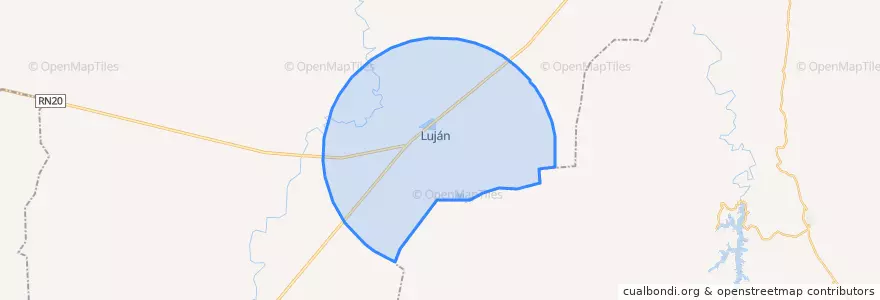 Mapa de ubicacion de Municipio de Luján.