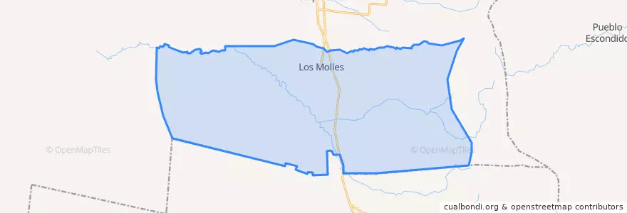 Mapa de ubicacion de Comisión Municipal de Los Molles.