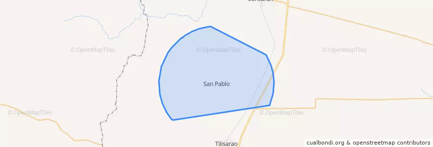 Mapa de ubicacion de Comisión Municipal de San Pedro.