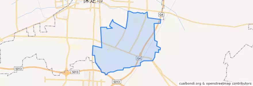 Mapa de ubicacion de 焦庄乡.