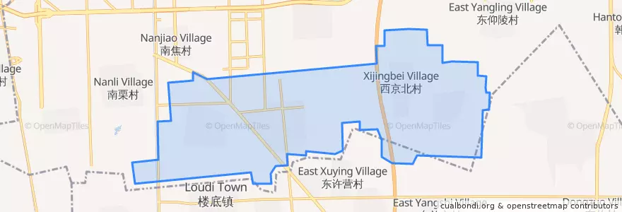 Mapa de ubicacion de 方村镇.