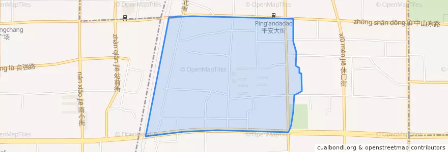 Mapa de ubicacion de Donghua Subdistrict.