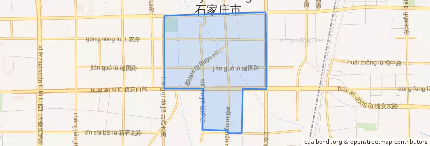 Mapa de ubicacion de 东里街道.