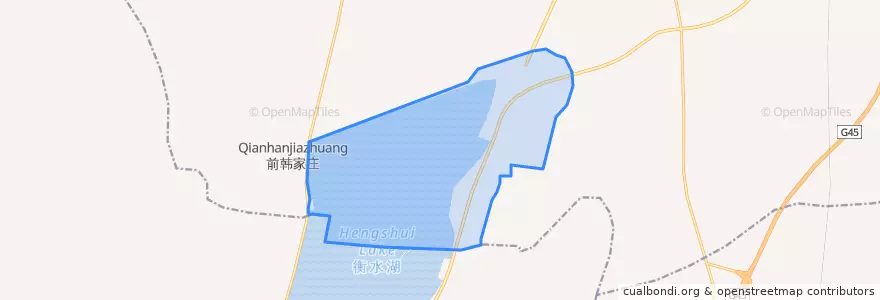 Mapa de ubicacion de 衡水湖自然保护区管理处.