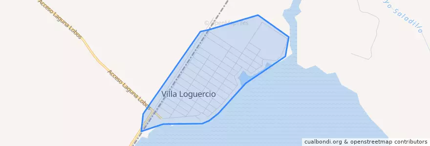Mapa de ubicacion de Villa Loguercio.