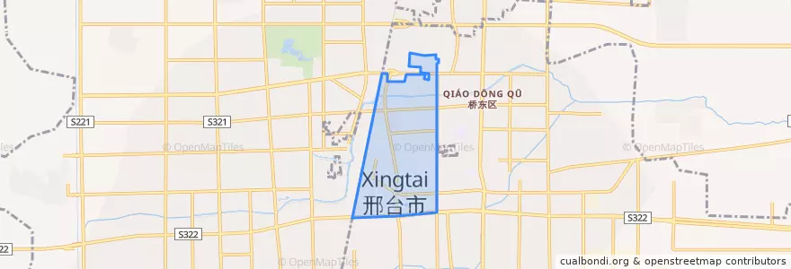 Mapa de ubicacion de Ximenli Subdistrict.
