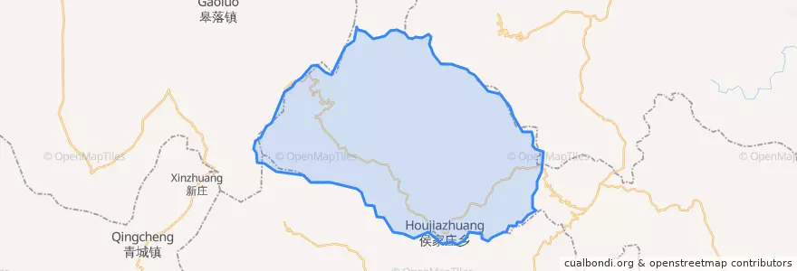Mapa de ubicacion de Houjiazhuang.