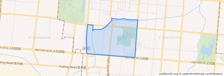 Mapa de ubicacion de 丛台西街道.