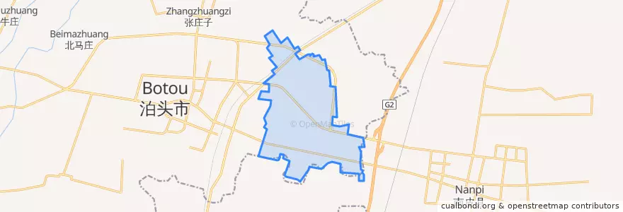Mapa de ubicacion de Botou Economic Development Area.