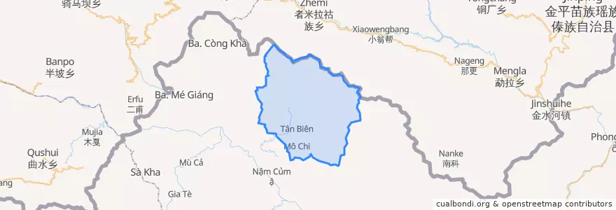 Mapa de ubicacion de Xã Pa Ủ.