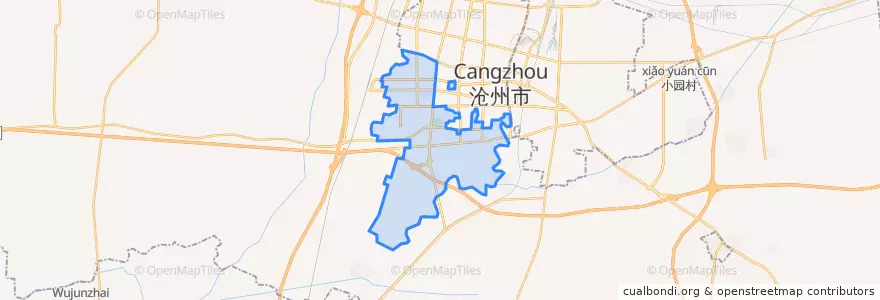 Mapa de ubicacion de 南陈屯乡.