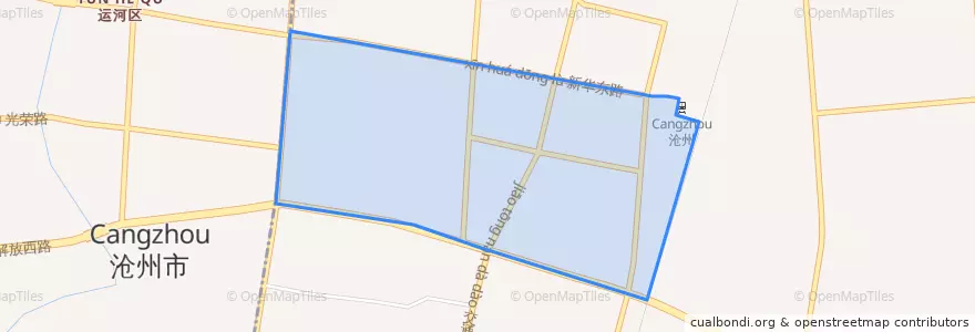 Mapa de ubicacion de Chezhan Subdistrict.
