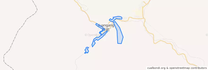 Mapa de ubicacion de Xuangang.