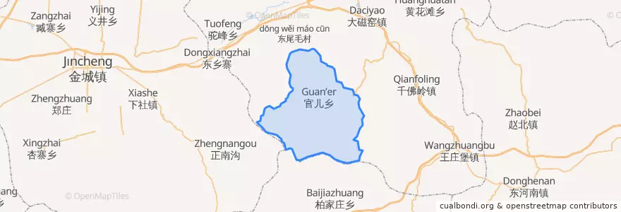 Mapa de ubicacion de 官儿乡.