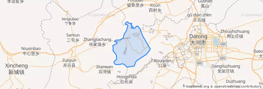 Mapa de ubicacion de 高山镇.