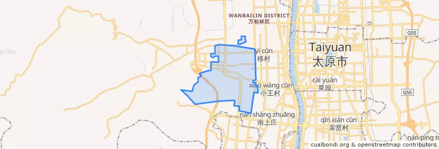 Mapa de ubicacion de 小井峪街道.