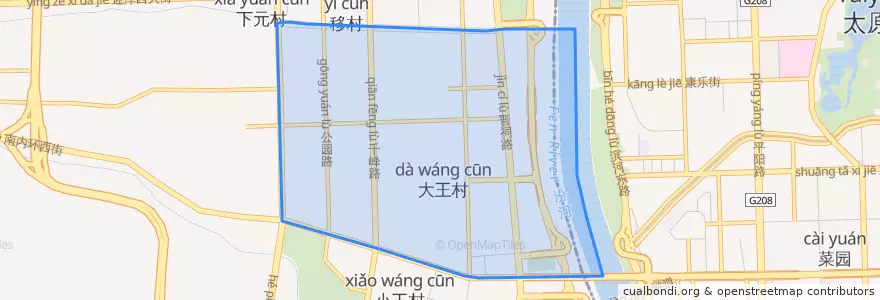 Mapa de ubicacion de 下元街道.